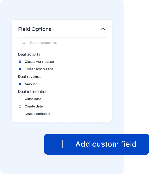 Customizable inventory fields